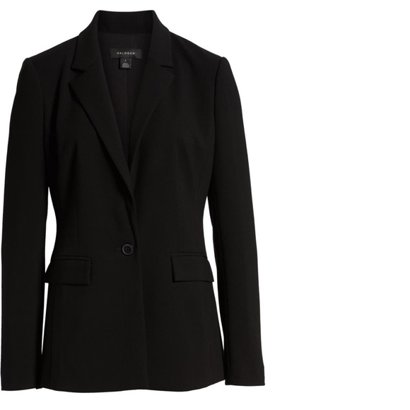 Halogen Single Breasted Blazer in Black Size Small - Picture 2 of 5